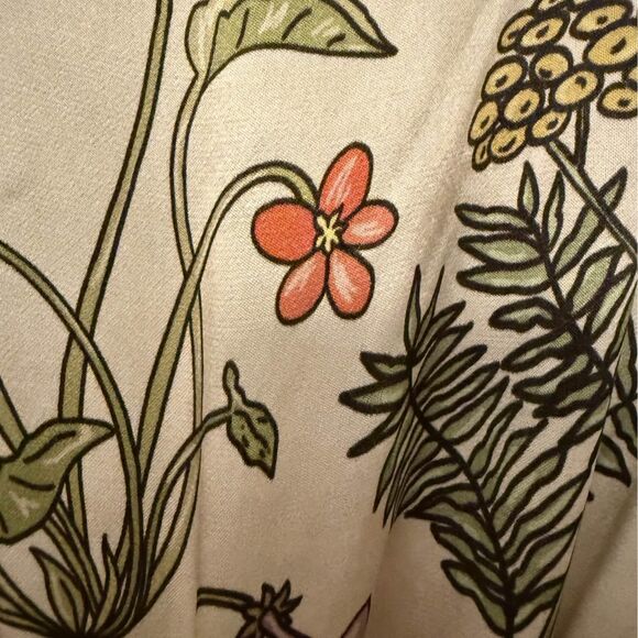 Boho Botanical Kimono Robe – One Size Lightweight Tie-Waist Wrap - Picture 3 of 3